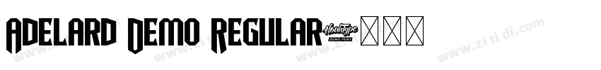 Adelard Demo Regular字体转换